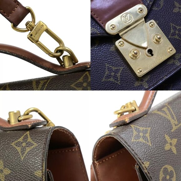 LOUIS VUITTON Monceau 28 2Way Shoulder Hand Bag Monogram Leather M51185 77EC110 - Picture 9 of 16